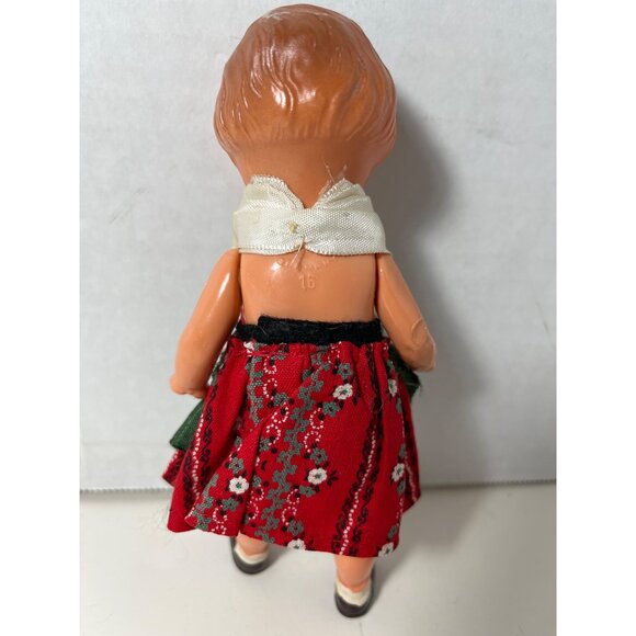 Edi Germany 1950’s Folk Doll Celluloid Traditional National Costume 7” - Picture 5 of 7